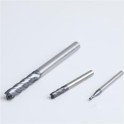 China Hard Flat CNC Process PCB Milling Cutter Metal Cutting Tools End Mills for sale