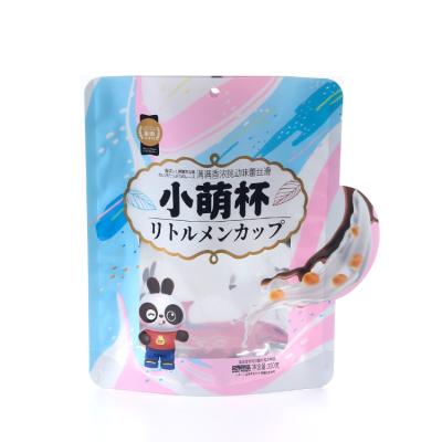 China OEM Special Shaped Disposable Heat Seal Aluminum Foil Candy Gummy Snacks Stand Up Candy Packaging Bag With Window for sale