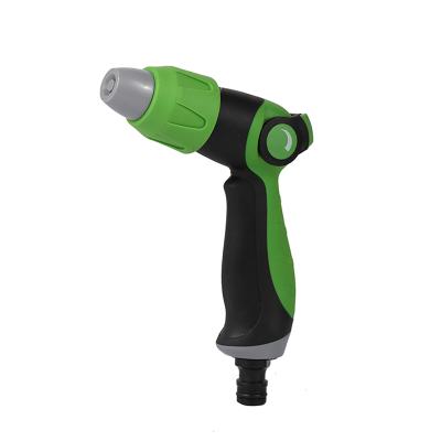 China Black Adjustable Soft Grip Green Plastic Spray Gun With Flow Control Setting Switch for sale