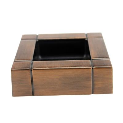 China Mini Customizable Metal Smoking Holder Wholesale Custom Logo Cenicero Portatil Outdoor Zinc Alloy Portable Cigar Ashtray Pocket Cigarette for sale