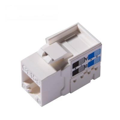 China Thin Type Network PC Accessories utp rj45 Cat6 90 Degree Keystone Jack for sale