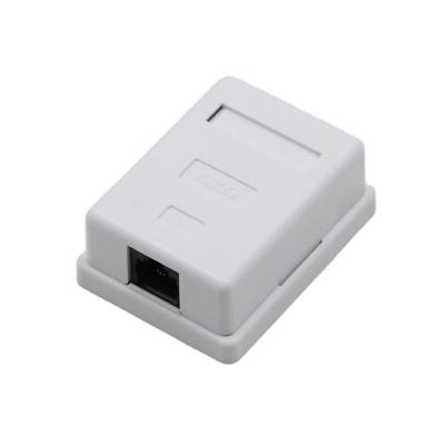 China Outdoor Network Cabling System Network Mount Box Cat5E Single Port for sale