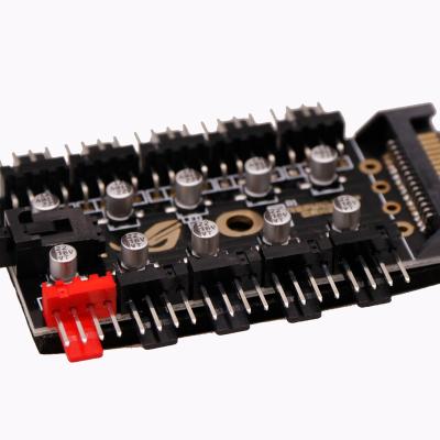 China 4pin Motherboard Integrated Circuit PC Computer SATA Cooler Fan Adapter Splitter Cable Desktop Hub for sale