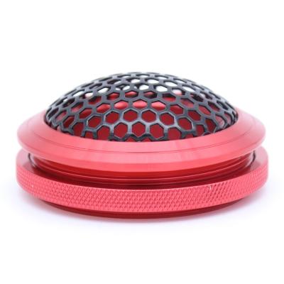 China 1 Pair Automobile Aluminum Alloy Speaker Grills Cover Device For Car A-pillar Tweeter Speaker Mesh Cover 1.5 Inch for sale