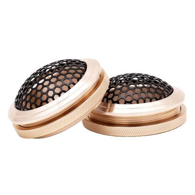 China High Quality Automotive Aluminum Alloy Speaker Grills Cover For 1.5 Inch Gold Color Car Tweeter Speaker for sale