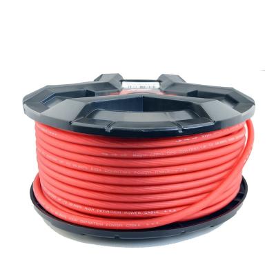 China Industrial 8 Gauge Oxygen Free Copper Power / Ground Wire Ground 8 A.W.G. Power Wire 50m/Roll for sale