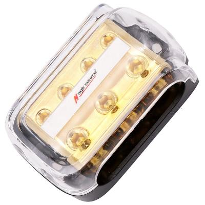 China audio & Video 0/2/4 Gauge In 4/8 Gauge Out Of 3 Way Amp Copper Power Distribution Block For Car Audio for sale