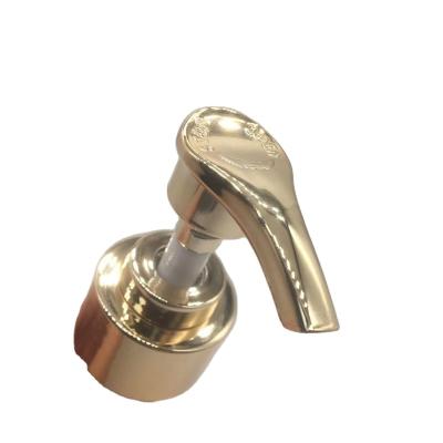 China Non Spill Hand Spout Gold Plastic Lotion Pump Lock for sale