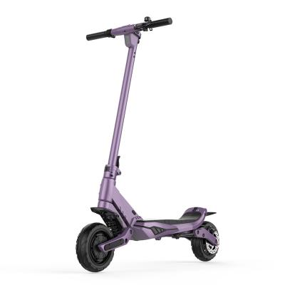 China 21KG 500W Unisex Shockproof Purple Fast Folding Electric Scooter Travel For Short for sale