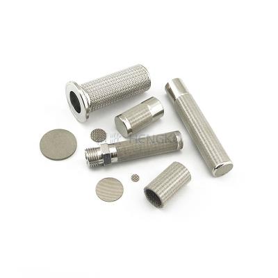 China Fast Flow Sintered 5 10 60 Mesh 100 Micron Stainless Steel Filter for sale