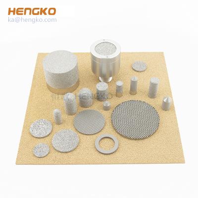 China Uniform distribution of high temperature particle pressure microns sintered porous metal inconel stainless steel bronze filter for sale