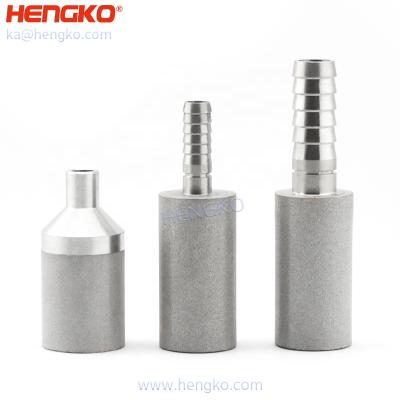 China HENGKO Particle Carbonation Stone 316 Sintered Stainless Steel Air Stone Diffuser Ozone Generator Beer Rewing Equipment Uniform Distribution for sale