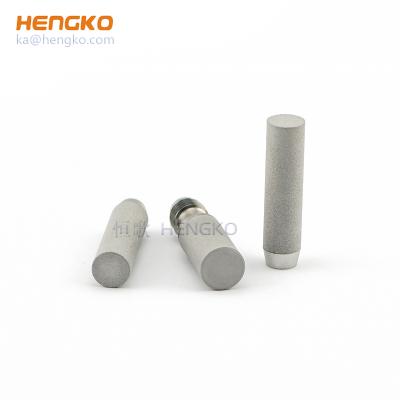 China Stainless Steel Aerator Carbnation Air Bubble Diffuser Perforated Inside Sinter Stone for sale