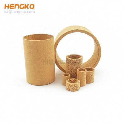 China Metal Porous Micron Oil Filter Particle Sintered Bronze Copper Tube Uniform Distribution for sale