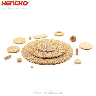 China High Quality Air/Water Filter HENGKO Brass Sintered Porous Sintered Bronze Disc Filter Disc for sale