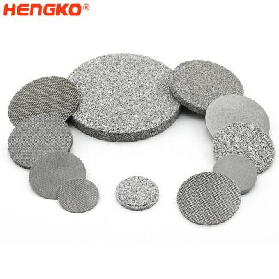 China Sintered Plant Filter Sintered Porous Micron Stainless Steel Metal Filter Disc Plant for sale