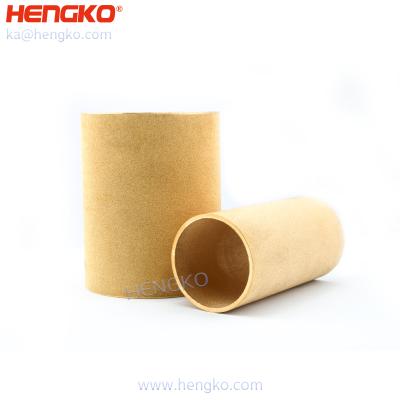 China Multifunctional oil filtration micron porosity oil filter sintered bronze element for alkali filtration for sale