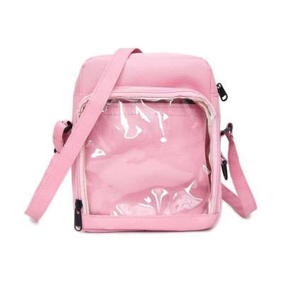 China AIE Lightweight Mini Shoulder Bag Factory Customized Canvas PVC AIE Clear Bag for sale