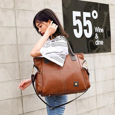 China Fashion Fashion High Quality Custom Made Stylish PU Large Leather Designer Ladies Shoulder Tote Bags Handbags For Women for sale