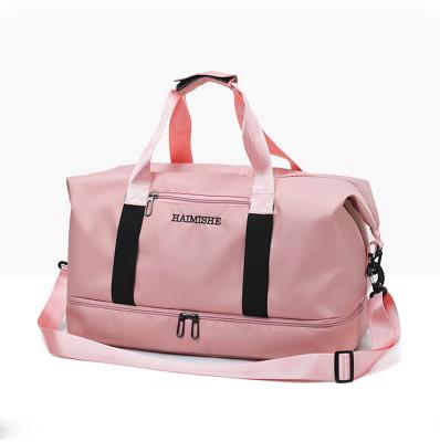 China Outdoor Waterproof Sports Fitness Duffel Bag Women Travel Bag With Shoe Compartment for sale