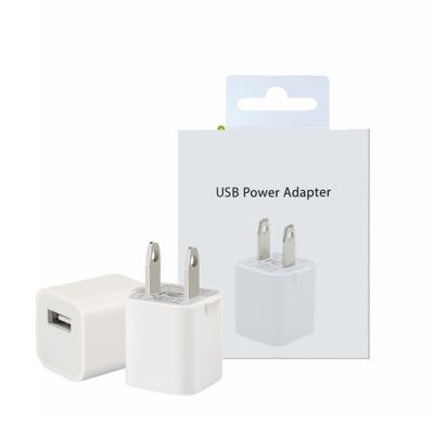 China High Speed ​​Mobile Phone 5W USA Plug Usb Wall Travel Charger For Iphone Charger for sale