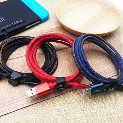 China Hot Selling MP3/MP4 Player Jeans Denim Stability Charging Type-C Fast Charging Usb Cable For Android for sale