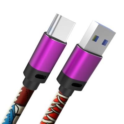 China Free Sample COMPUTER Not Easy To Change Color Leather Usb Cables Portable Data Charger Cable For Iphone for sale