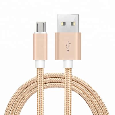 China High Quality 1M 2.0A USB COMPUTER Nylon Braided Cable for Android for sale