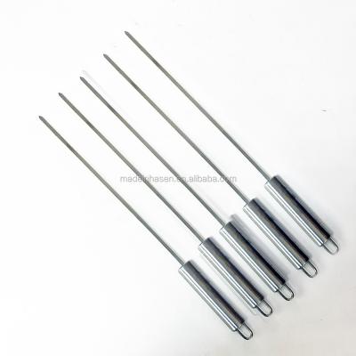 China Easily Cleaned 18inch Metal Kebab Skewer Stainless Steel BBQ Skewer for sale