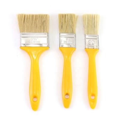 China New China Wooden Handle Natural Bristle Paint Brush Good For Quick Painting for sale