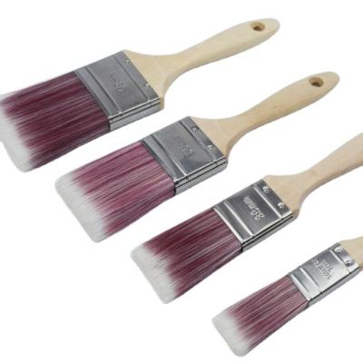 China Style Brush Flat Wooden Handle Wall Painting POLISHING Tools for sale