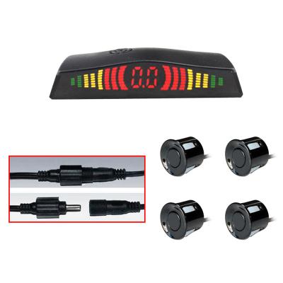 China DC 12V Car Parking Sensor Reverse Backup Radar Detector Kit Waterproof Bibi Sounds System Buzzer Alarm with 4PCS Sensors for sale