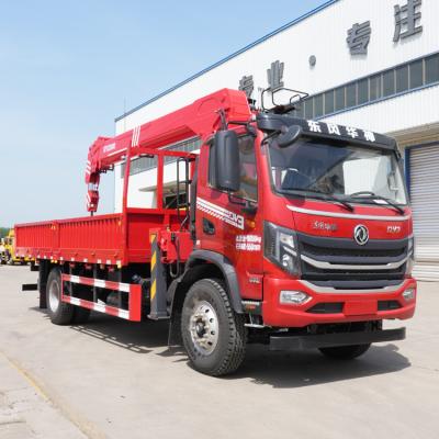 China Brand New Dongfeng CRANE TRUCK 8 ton mounted crane machine crane boom telescopic boom lift for sale