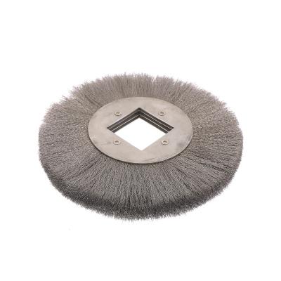 China Excellent High Quality Black And Customized Color Nylon Wire Brush Abrasive Heads for sale