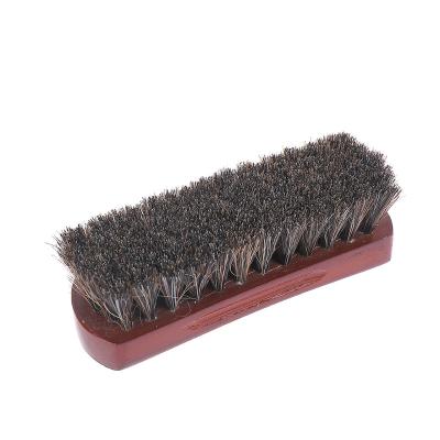 China Custom Size Easily Cleaned Using Clean Text Game Shoe Brush Shoe Brush With Horse Hair Customized Color for sale