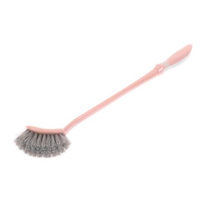 China Hot Selling Special Easily Cleaned Soft Tpr Toilet Brush For Bathroom Toilet Brush Cleaning Plunger With Plastic Handle for sale