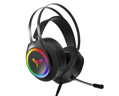 China 2021 Headband RGB Headset With MIC Noise Canceling Gaming Headset RGB Headband Earphone Cheap Cable Combo Game With RGB Light for sale