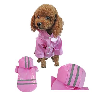 China Viable Lightweight Pet Raincoat Rain Jacket Windproof Hoodies Pet Dog Raincoat Outdoor Pet Clothes for sale