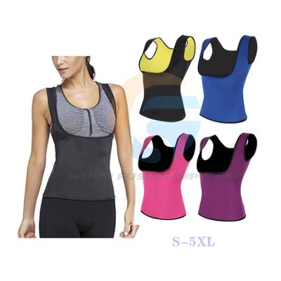 China Breathable Plus Size Neoprene Waist Trainer Corset Tummy Slimming Sauna Vest Upper Body Shaper for sale