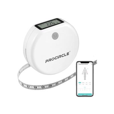 China White Digital Mini Ruler Smart Body Soft Measuring Body Circumference Tape Measure With APP for sale