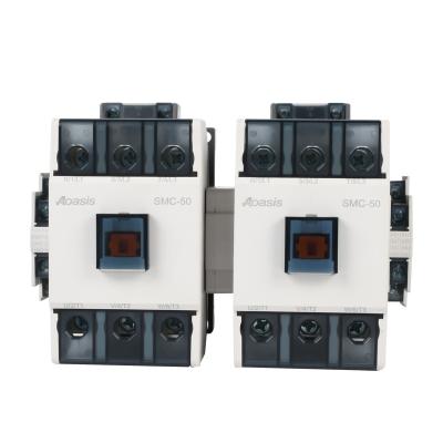 China SMC-50N Purpose Reversing Magnetic Contactors 3p Kontakt Din Rail Set Electric Contactors Reversing Magnetic Driver for sale