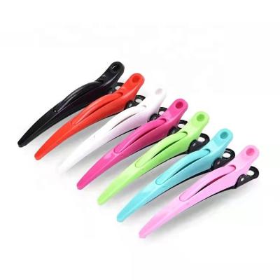 China Factory Supply Fashionable Hairdressing Tool Colored Crystal Clip Double Claw High Quality Hair Clip for sale