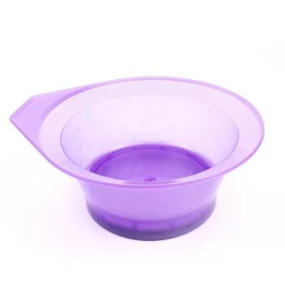 China Eco-Friend Transparent DIY Salon Coloring Hair Styling Tool Salon Color Hairdressing Bowl Dye Coloring Mixing Bowl for sale