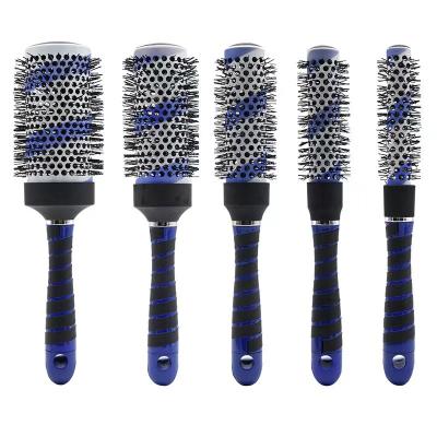 China Wholesale Professional Cushion China Factory Salon Detangling Hair Brush Nano Stiffen Ceramic Round Brush for sale