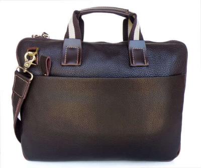 China Vintage Western Briefcase Style Leather Travel Bag With Laptop Compartment for sale