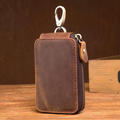 China Key RFID Guangdong Wallet Wallet Pattern Money Chain Handmade Leather Wallet for sale