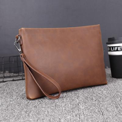 China Anti-theft Leather Bag Wallet Genuine Leather Clutch Wallet With Zipper for sale