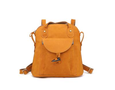 China 2021 Fashion Rivet Women's Backpack Cute Little Lady Genuine Leather Anti-theft Backpack for sale