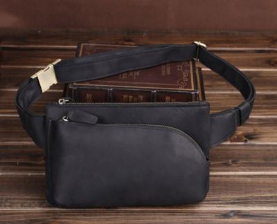 China Daily waist bag for men leather for sale