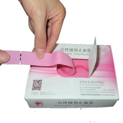 China Single Patient Single Use Medical Blood Drawing Kit Latex Free Rubber Disposable Tourniquet Band for sale